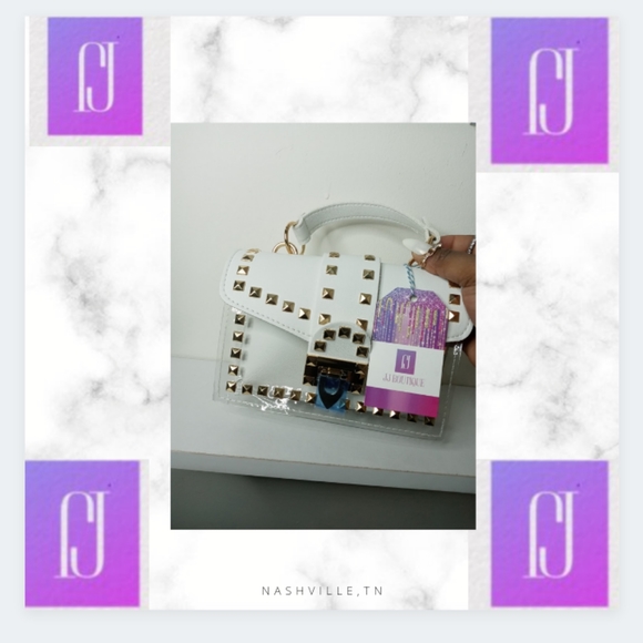 New Modern Rivet solid chain shoulder bag - Picture 3 of 3